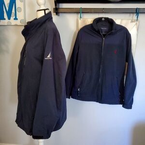 NAUTICA 3-in-1 systems parka and fleece zip up L